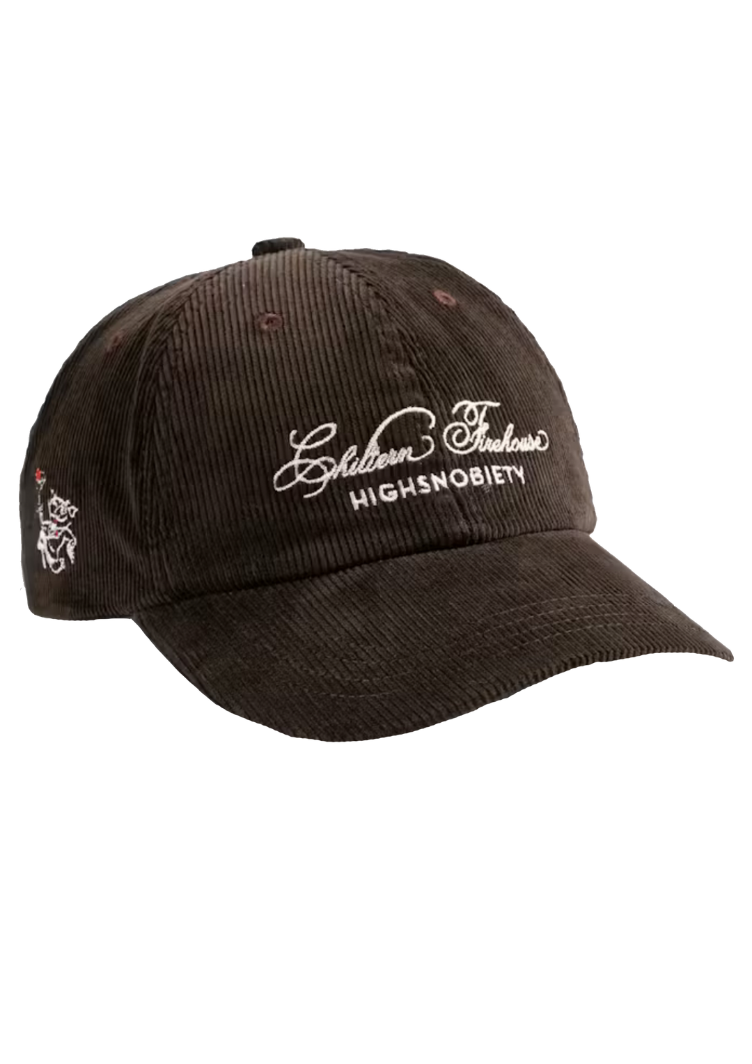 Chiltern Firehouse x Highsnobiety Logo-Embroidered Corduroy Cotton Baseball Cap