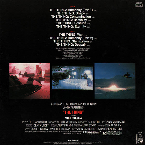 Vinyl LP: Ennio Morricone - The Thing OST