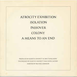 Vinyl LP: Joy Division-Closer