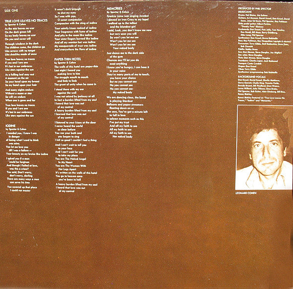 Vinyl LP: Leonard Cohen-Death of a Ladies' Man